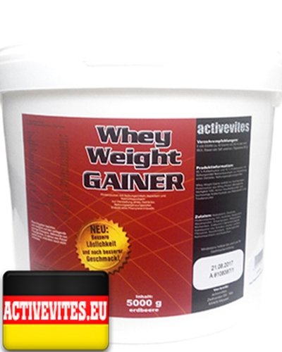 Whey Weight Gainer, 5000 г, Activevites. Гейнер. Набор массы Энергия и выносливость Восстановление 