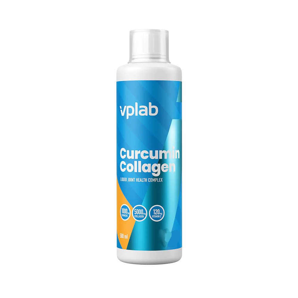 Для суставов и связок VPLab Curcumin Collagen, 500 мл,  мл, VPLab. Хондропротекторы. Поддержание здоровья Укрепление суставов и связок 