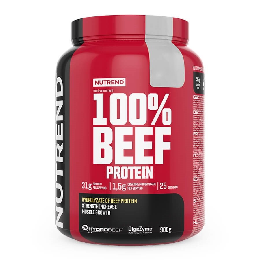 Протеин Nutrend 100% Beef Protein, 900 грамм Шоколад-орех,  мл, Nutrend. Протеин. Набор массы Восстановление Антикатаболические свойства 