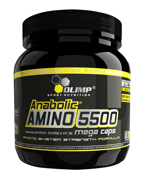 Anabolic Amino 5500 Mega Caps, 400 pcs, Olimp Labs. Amino acid complex. 
