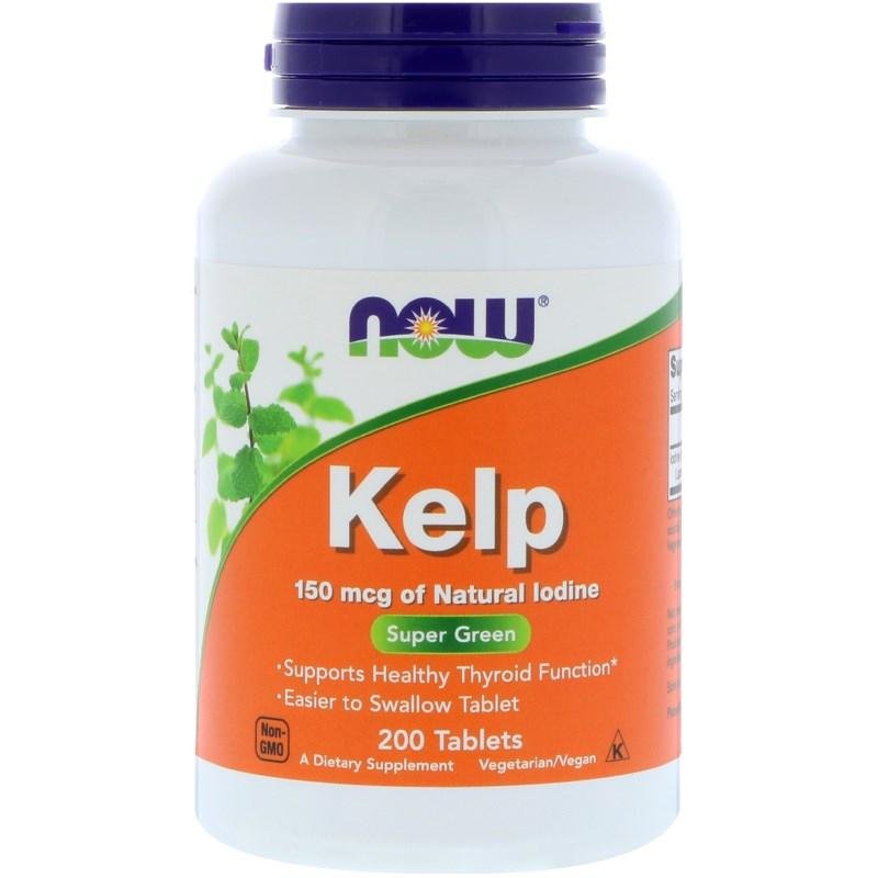 Kelp NOW Foods 200 tabs (Ламінарія, йод),  ml, Now. Special supplements. 
