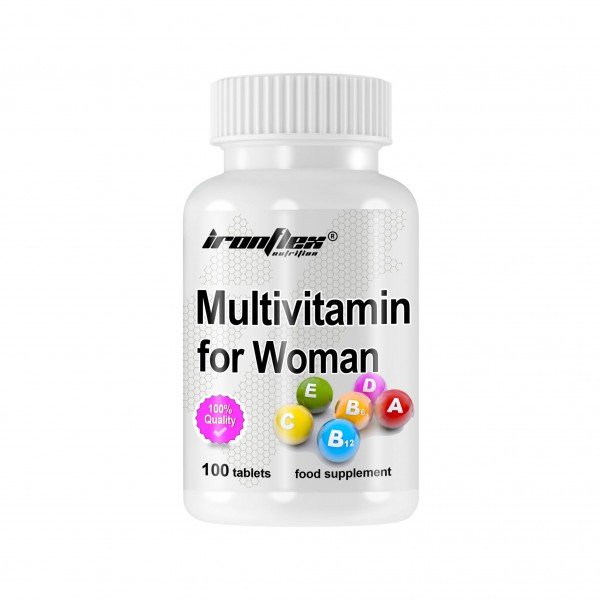 Витамины и минералы IronFlex Multivitamin for Woman, 100 таблеток,  мл, Iron Addicts Brand. Витамины и минералы. Поддержание здоровья Укрепление иммунитета 
