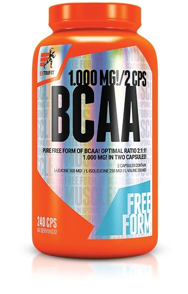 BCAA Extrifit BCAA 2:1:1 Pure, 240 капсул,  ml, EXTRIFIT. BCAA. Weight Loss recovery Anti-catabolic properties Lean muscle mass 