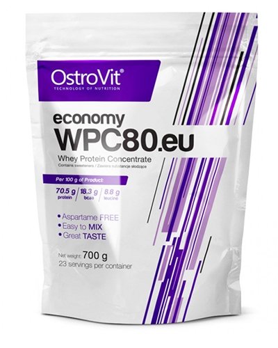 Economy WPC80.eu, 700 g, OstroVit. Whey Concentrate. Mass Gain recovery Anti-catabolic properties 