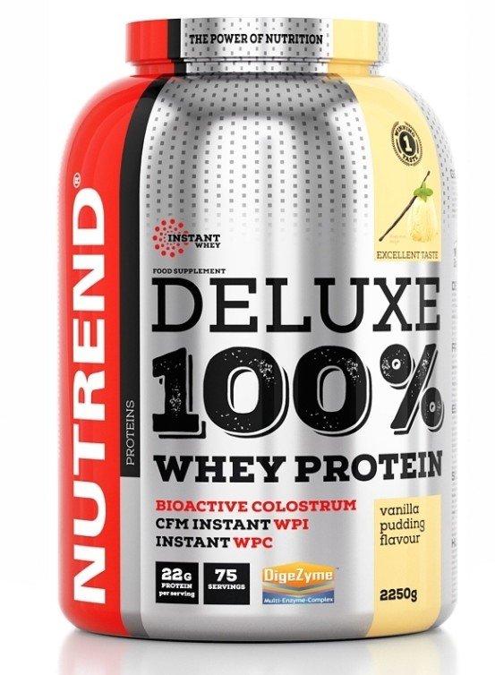 Deluxe 100% Whey Protein, 2250 g, Nutrend. Mezcla de proteínas de suero de leche. 
