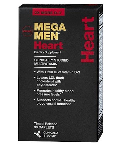 Mega Men Heart, 90 pcs, GNC. Vitamin Mineral Complex. General Health Immunity enhancement 
