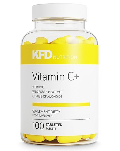Vitamin C+, 100 pcs, KFD Nutrition. Vitamin C. General Health Immunity enhancement 