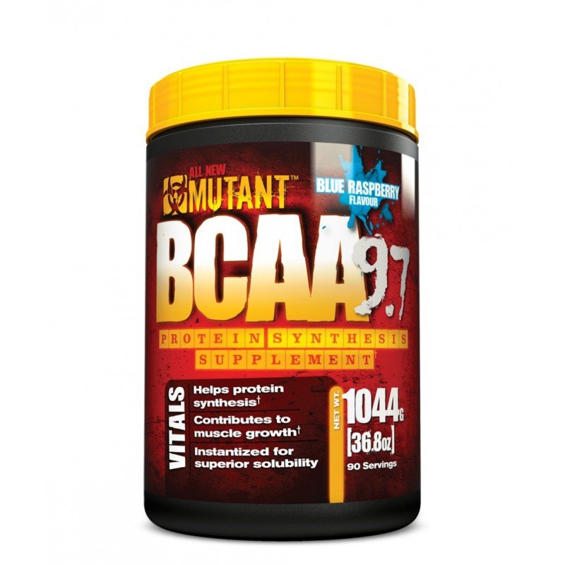 BCAA 9.7, 1044 gr, Mutant. BCAA. Weight Loss recovery Anti-catabolic properties Lean muscle mass 