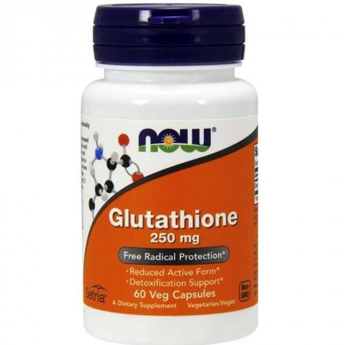 Glutathione 250 mg, 60 шт, Now. Спец препараты. 