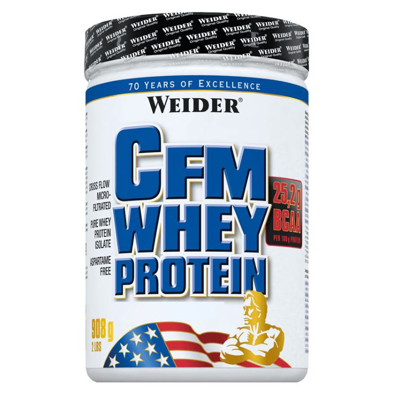 Протеин Weider CFM Whey Protein, 908 грамм Натуральный,  мл, Weider. Протеин. Набор массы Восстановление Антикатаболические свойства 