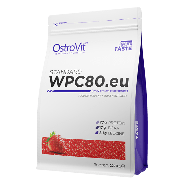 OstroVit Сывороточный протеин концентрат OstroVit Standard WPC 80 (2,27 кг) островит Strawberry, , 
