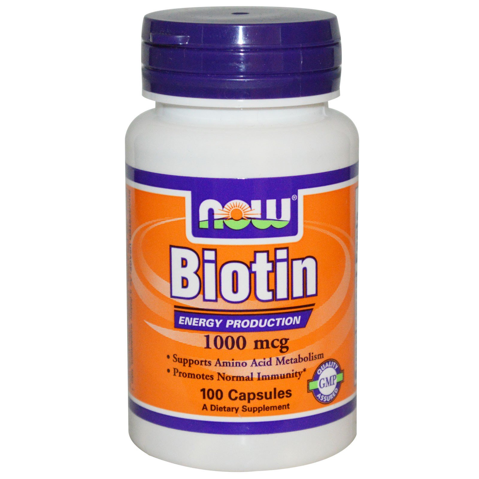 Biotin 1000 mcg, 100 pcs, Now. Biotin. Weight Loss General Health Skin health Strengthening hair and nails Metabolic acceleration 