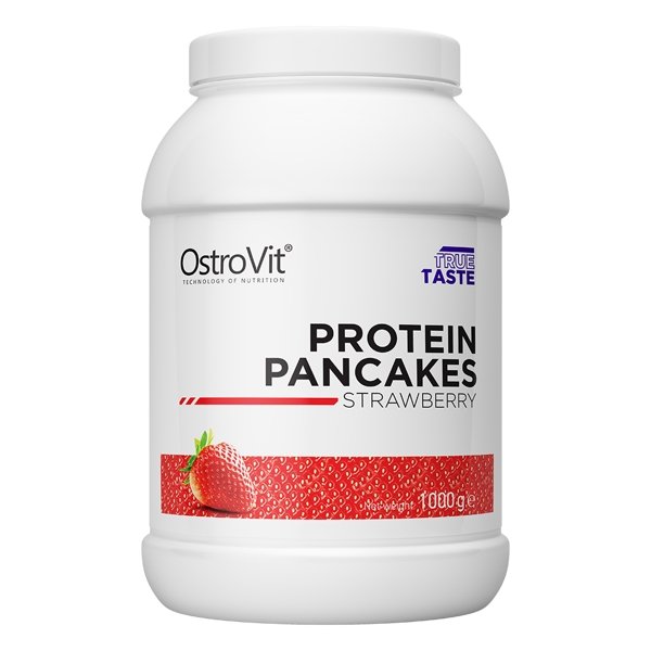 Заменитель питания OstroVit Protein Pancakes, 1 кг Клубника,  ml, OstroVit. Meal replacement. 