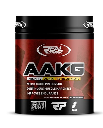 AAKG, 150 piezas, Real Pharm. Arginina. recuperación Immunity enhancement Muscle pumping Antioxidant properties Lowering cholesterol Nitric oxide donor 