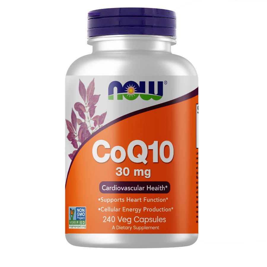 Витамины и минералы NOW CoQ-10 30 mg, 240 вегакапсул,  мл, Now. Коэнзим-Q10. Поддержание здоровья Антиоксидантные свойства Профилактика ССЗ Толерантность к физ. нагрузкам 