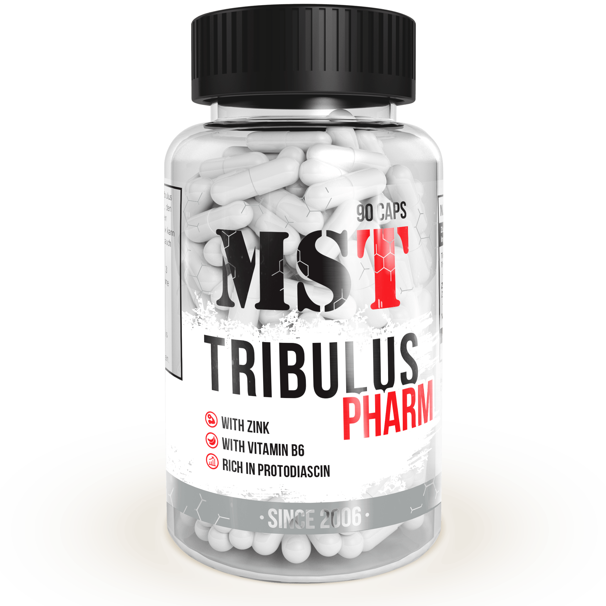 Tribulus Pharm, 3 piezas, MST Nutrition. Tribulus. General Health Libido enhancing Testosterone enhancement Anabolic properties 