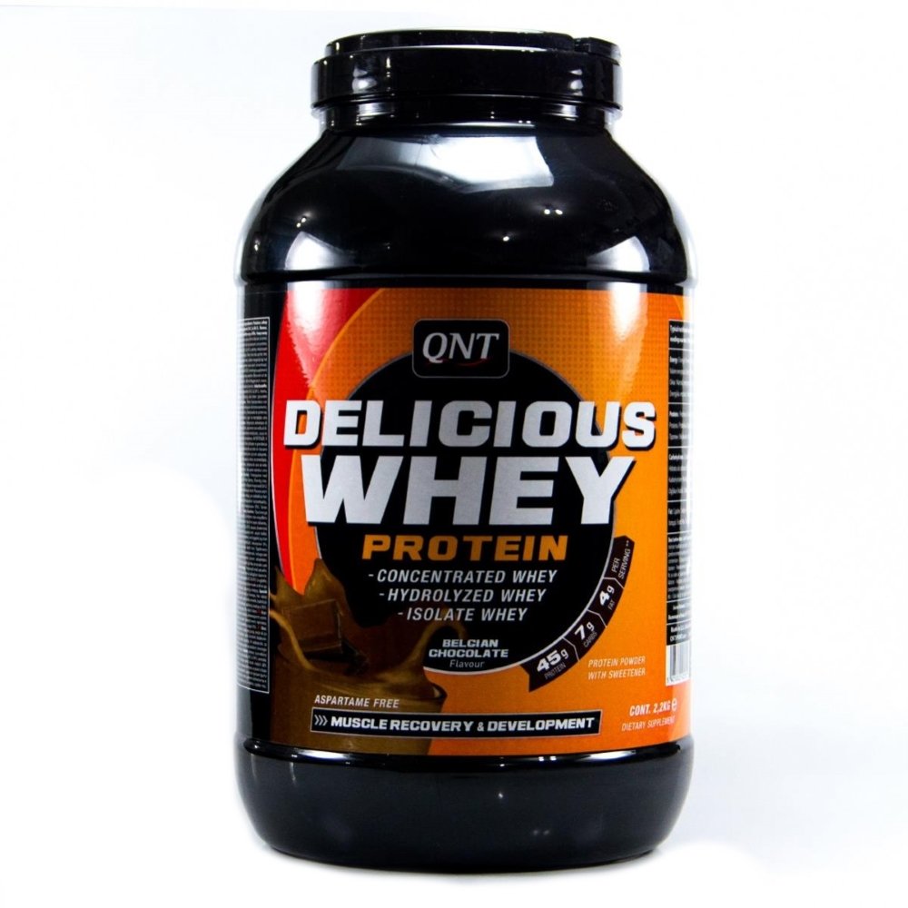 Delicious Whey Protein, 2200 g, QNT. Whey Concentrate. Mass Gain स्वास्थ्य लाभ Anti-catabolic properties 