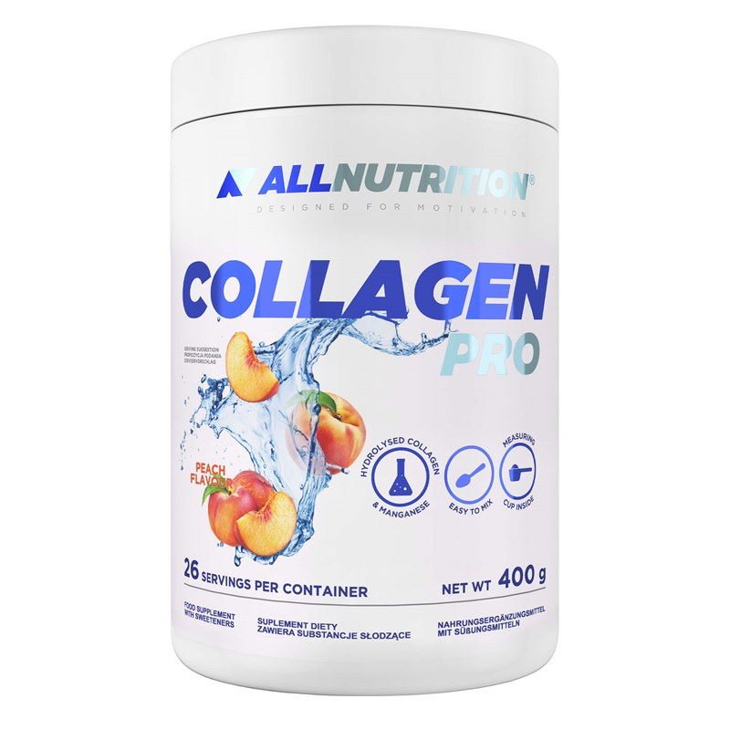 Для суставов и связок AllNutrition Collagen Pro, 400 грамм Персик,  ml, AllNutrition. For joints and ligaments. General Health Ligament and Joint strengthening 