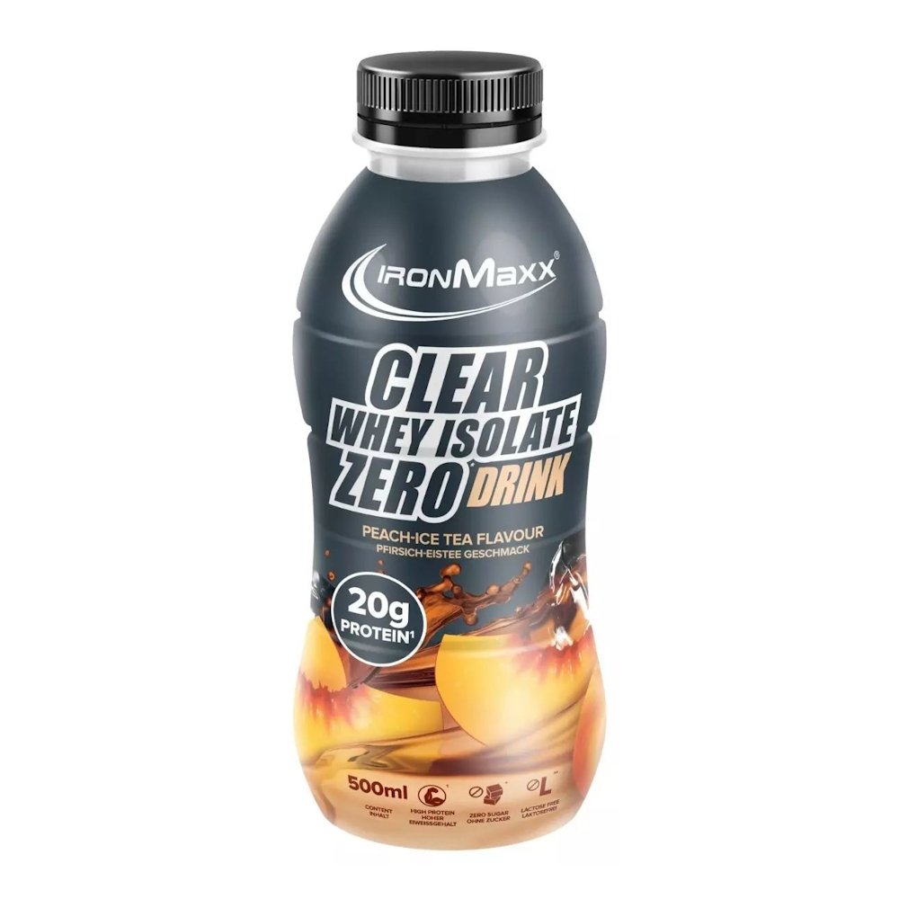 IronMaxx Протеин IronMaxx Clear Whey Isolate Zero Drink, 500 мл Персиковый чай, , 
