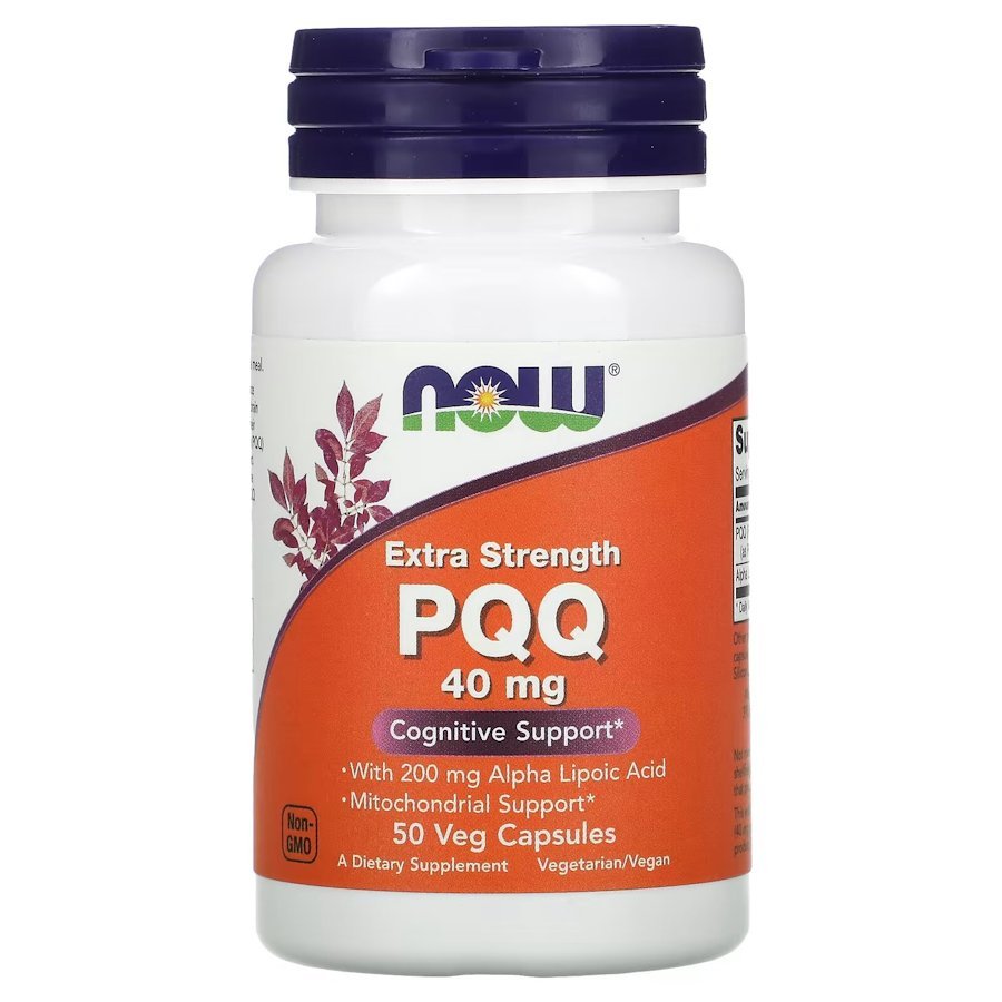 Now Натуральная добавка NOW PQQ 40 mg Extra Strength, 50 вегакапсул, , 