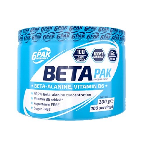 Аминокислота 6PAK Nutrition Beta Pak, 200 грамм,  ml, 6PAK Nutrition. Aminoácidos. 