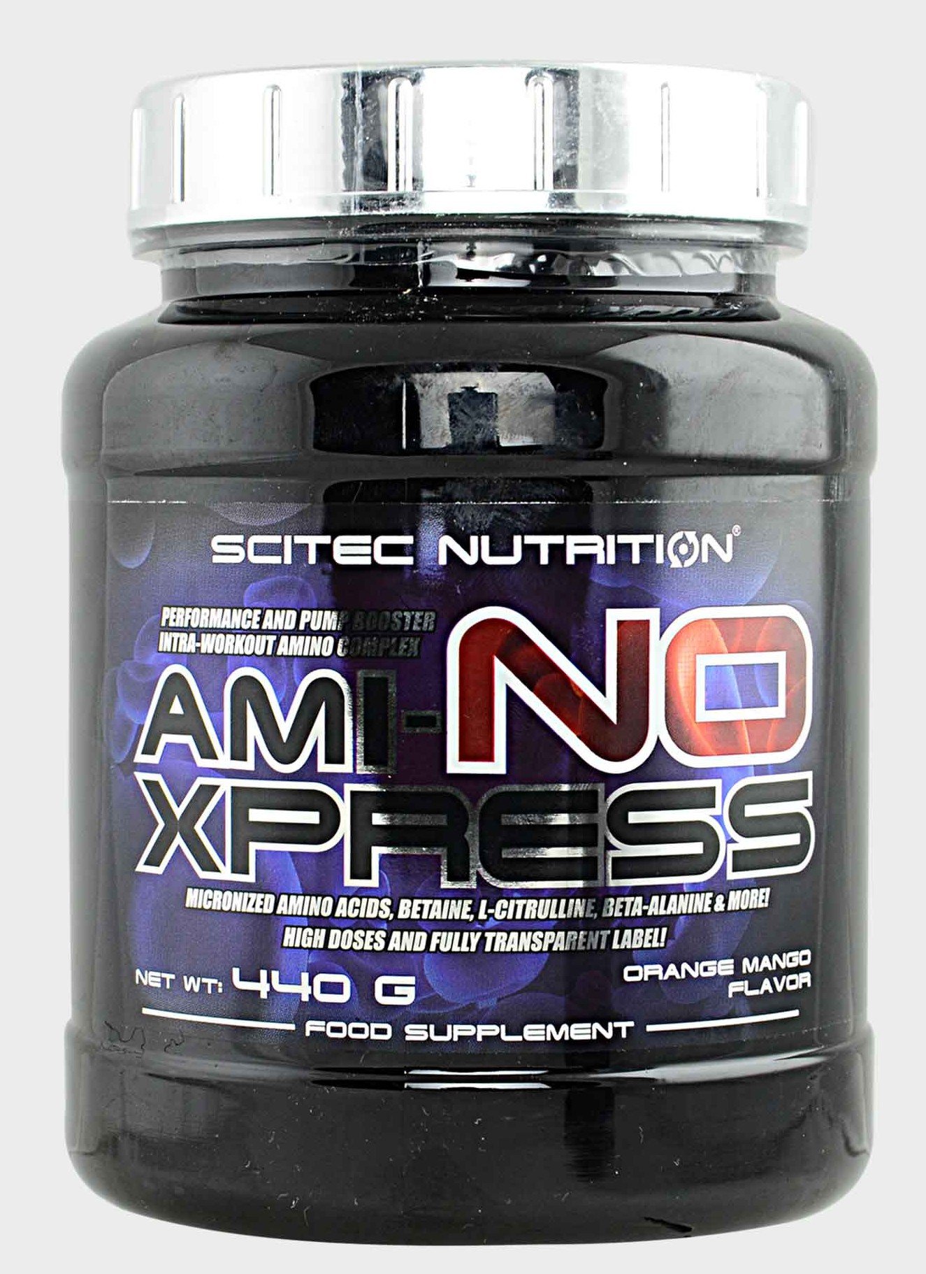 Ami-NO Xpress, 440 г, Scitec Nutrition. Предтренировочный комплекс. Энергия и выносливость 