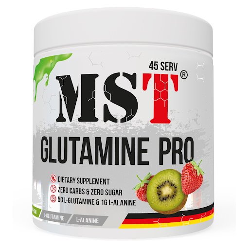Аминокислота MST Glutamine Pro, 315 грамм Клубника киви,  ml, MST Nutrition. Amino Acids. 