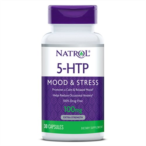 Аминокислота Natrol 5-HTP 100 mg, 30 капсул,  мл, Natrol. Аминокислоты. 