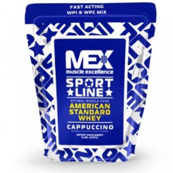 Сывороточный протеин концентрат MEX Nutrition American Standard Whey (2,3 кг) мекс американ стандарт Strawberry,  мл, MEX Nutrition. Сывороточный концентрат. Набор массы Восстановление Антикатаболические свойства 