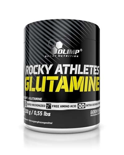 Rocky Athletes Glutamine, 250 g, Olimp Labs. Glutamina. Mass Gain recuperación Anti-catabolic properties 