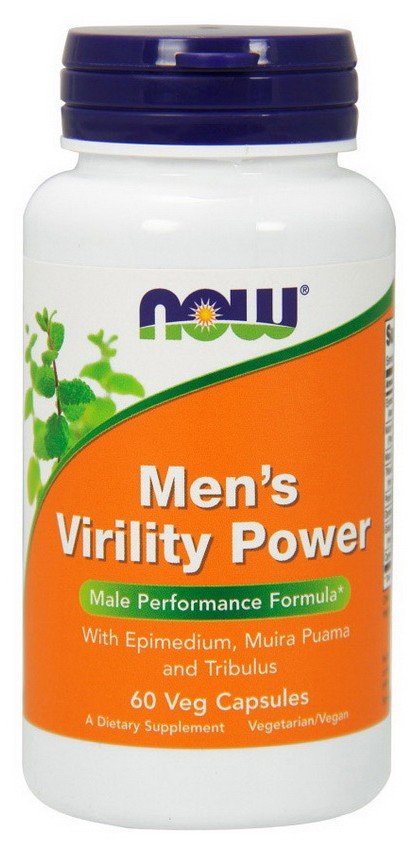 Men's Virility Power, 60 piezas, Now. Suplementos especiales. 