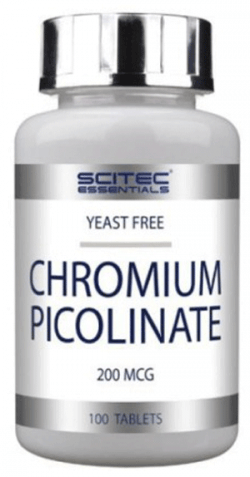 Chromium Picolinate, 100 шт, Scitec Nutrition. Витаминно-минеральный комплекс. Поддержание здоровья Укрепление иммунитета 