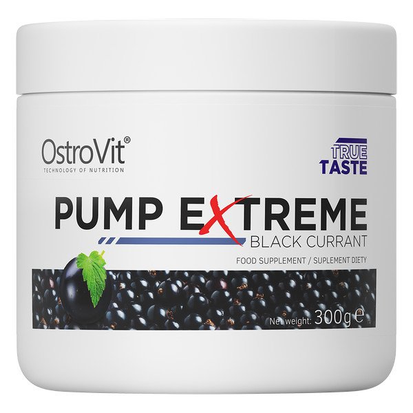 Предтренировочный комплекс OstroVit Pump Extreme, 300 грамм Черная смородина,  ml, OstroVit. Pre Workout. Energy & Endurance 