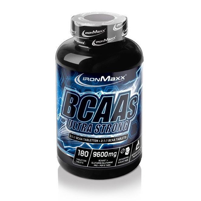 BCAA IronMaxx BCAAs Ultra Strong 2:1:1, 180 таблеток,  ml, IronMaxx. BCAA. Weight Loss recovery Anti-catabolic properties Lean muscle mass 