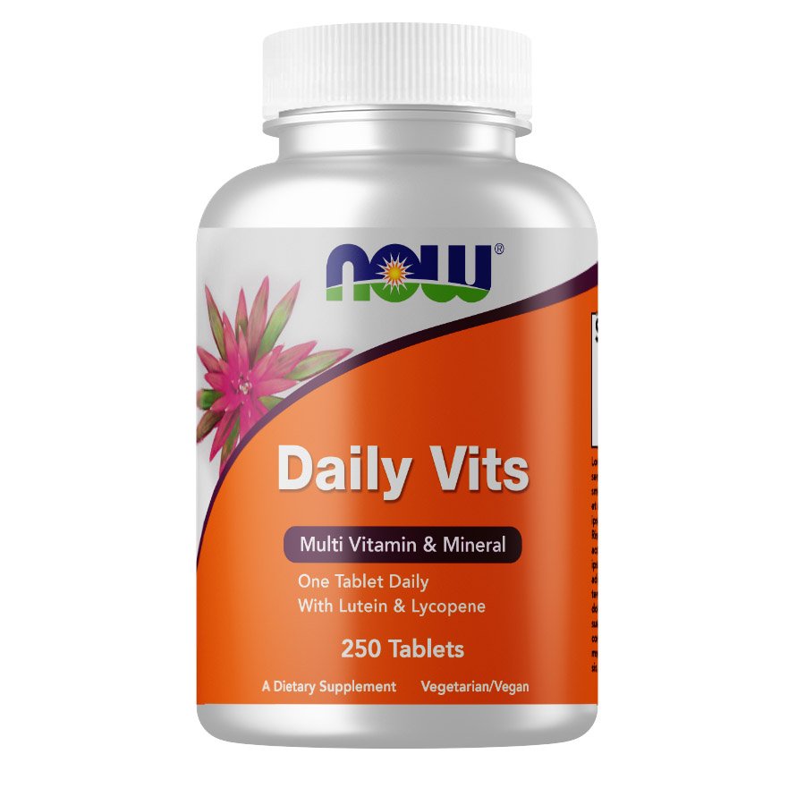 Витамины и минералы NOW Daily Vits, 250 таблеток,  мл, Now. Витамины и минералы. Поддержание здоровья Укрепление иммунитета 