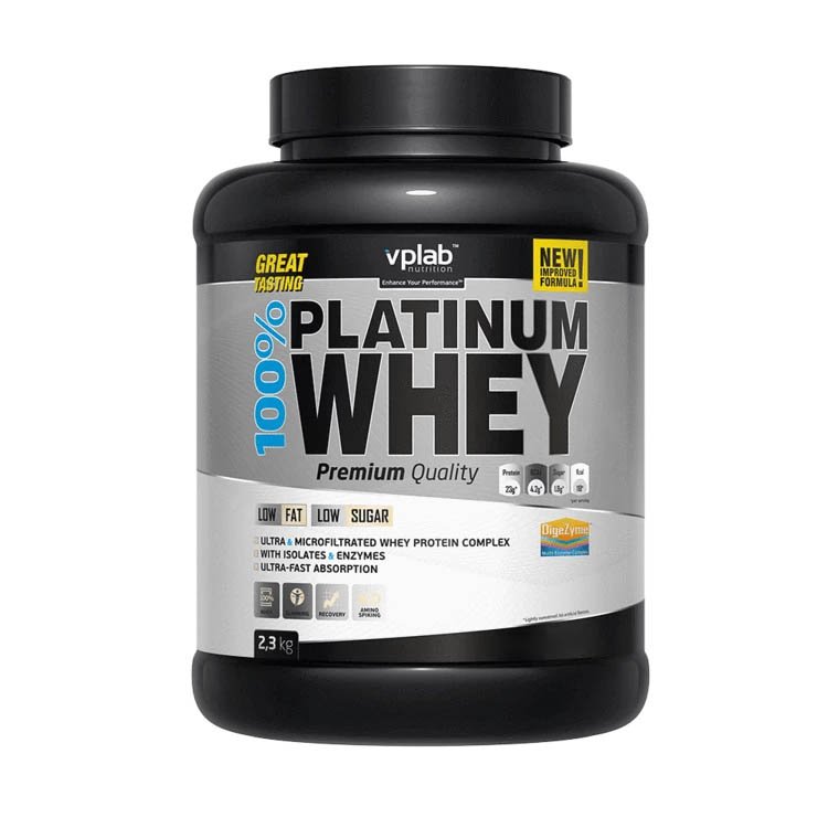 VPLab Протеин VPLab 100% Platinum Whey, 2.3 кг Клубника-банан, , 2300  грамм