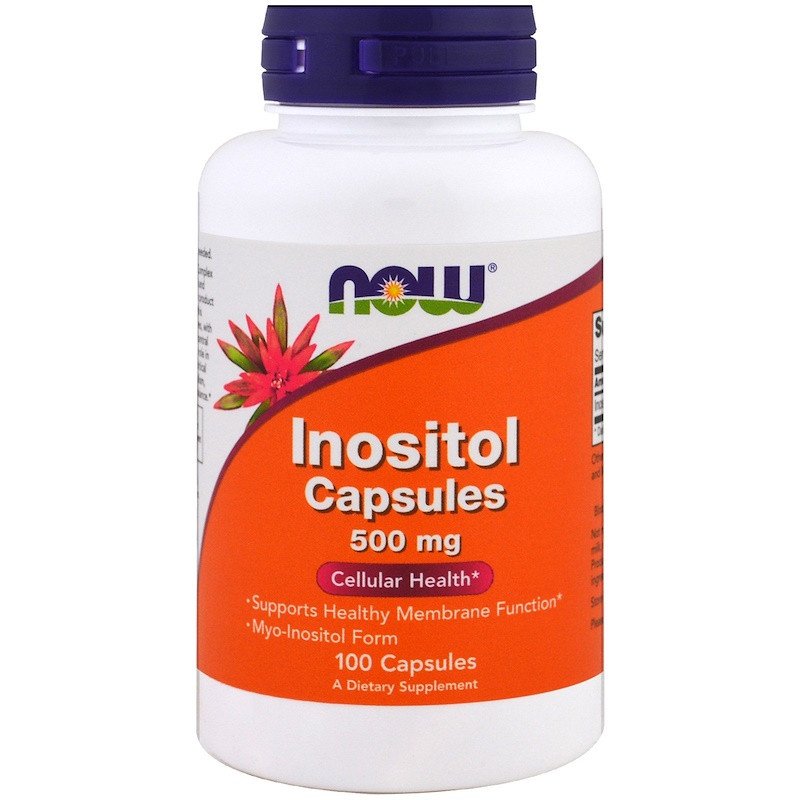 Біологічно активна добавка NOW Foods Inositol Capsules 500 mg 100 Caps,  мл, Now. Спец препараты. 