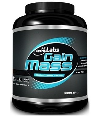 Гейнер AllSports Labs Gain Mass, 5 кг Шоколад,  ml, All Sports Labs. Gainer. Mass Gain Energy & Endurance recovery 