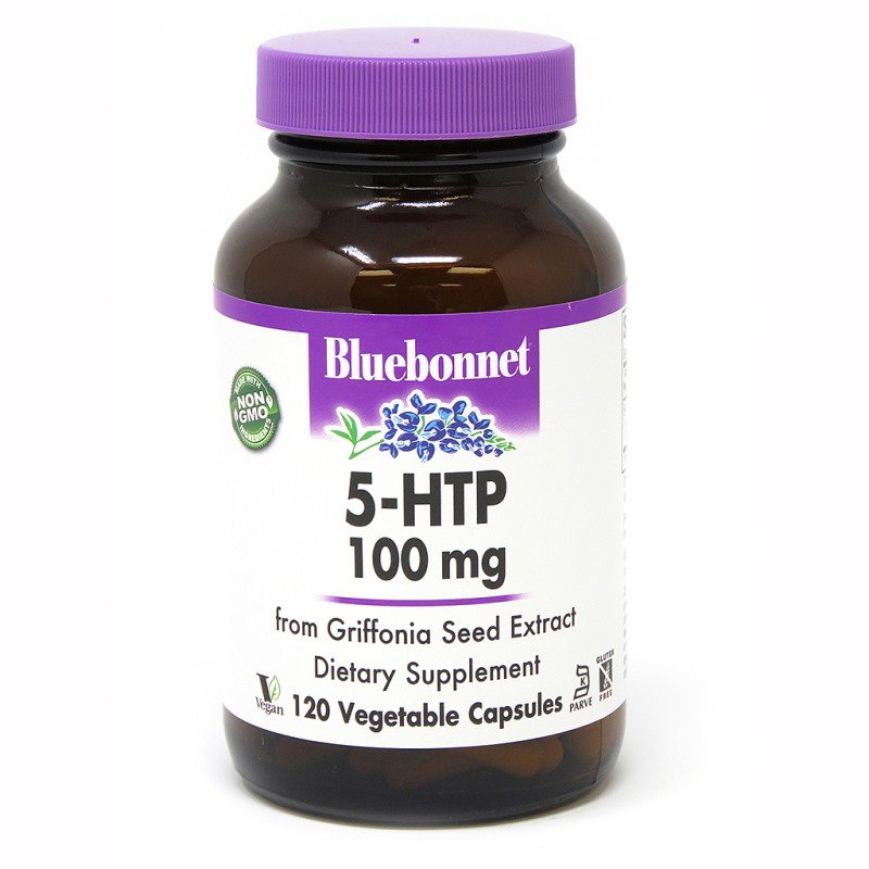 Аминокислота Bluebonnet 5-HTP 100 mg, 120 капсул,  ml, Bluebonnet Nutrition. 5-HTP. 