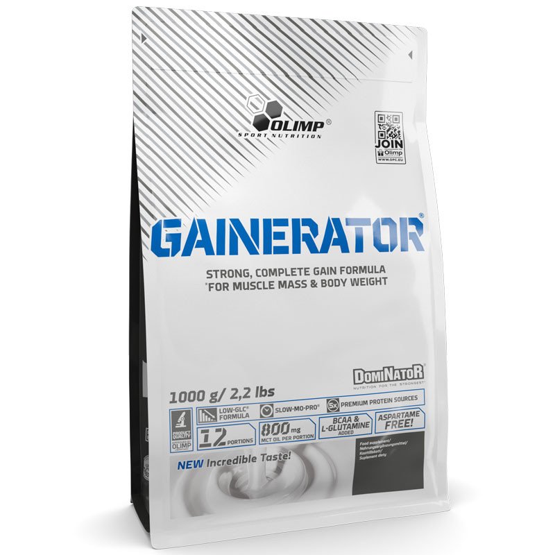 Гейнер Olimp Dominator Gainerator, 1 кг Ваниль,  мл, Olimp Labs. Гейнер. Набор массы Энергия и выносливость Восстановление 