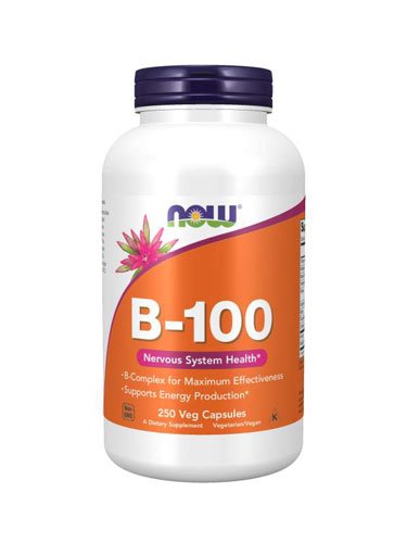Now Now Vitamin B-100 250 капс Без вкуса, , 250 капс