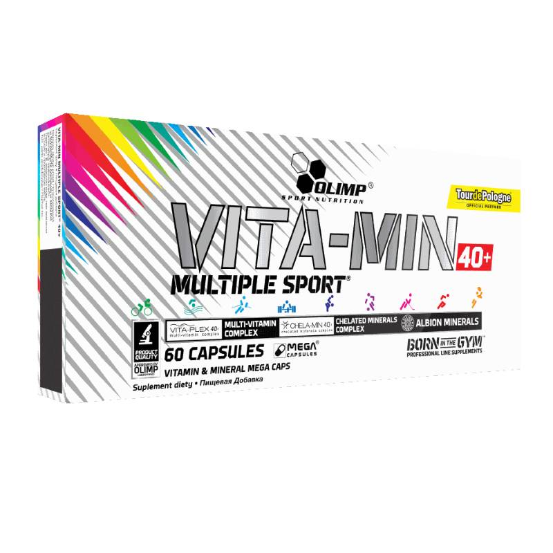 Витамины и минералы Olimp Vita-min Multiple Sport 40+, 60 капсул,  мл, Olimp Labs. Витамины и минералы. Поддержание здоровья Укрепление иммунитета 
