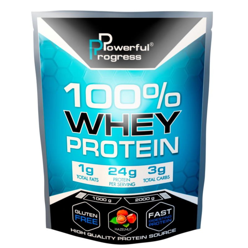 Протеин Powerful Progress 100% Whey Protein, 2 кг Орех,  ml, Powerful Progress. Protein. Mass Gain स्वास्थ्य लाभ Anti-catabolic properties 
