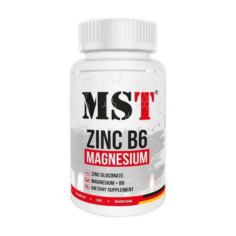 MST Nutrition Цинк MST Zinc Magnesium B6 60 капсул, , 