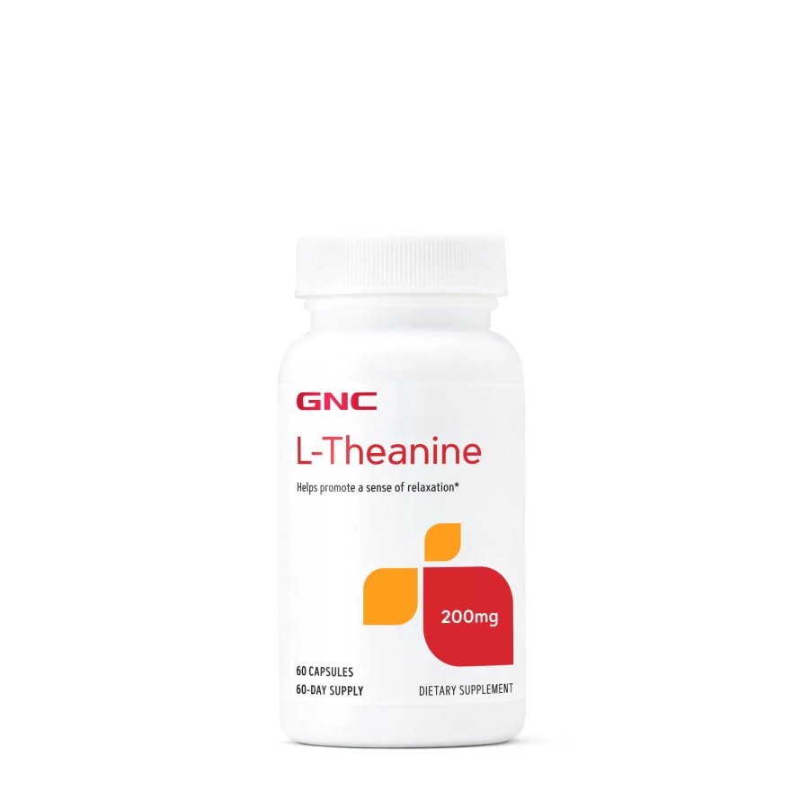 Аминокислота GNC L-Theanine 200 mg, 60 капсул,  мл, GNC. Аминокислоты. 