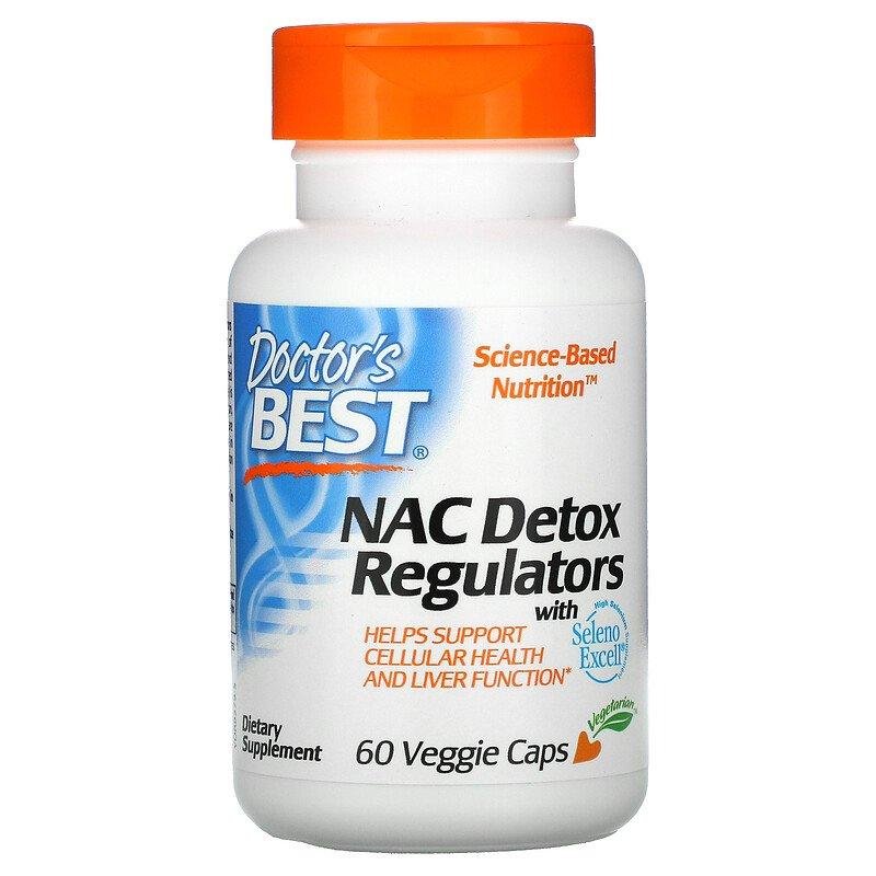 Doctor's Best NAC Detox Regulators 60 VCaps,  мл, Doctor's BEST. Спец препараты. 