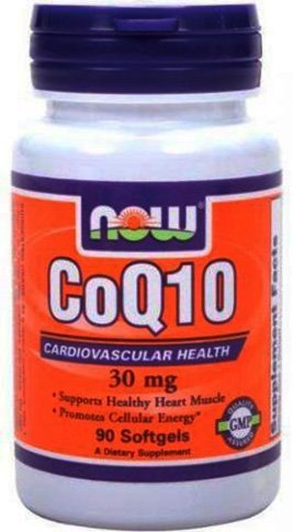 CoQ10 30 mg, 90 piezas, Now. Coenzym Q10. General Health Antioxidant properties CVD Prevention Exercise tolerance 
