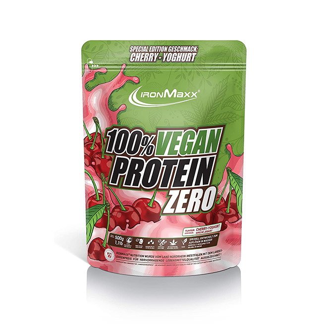 Протеин IronMaxx 100% Vegan Protein, 500 грамм Вишневый йогурт,  ml, IronMaxx. Protein. Mass Gain recovery Anti-catabolic properties 