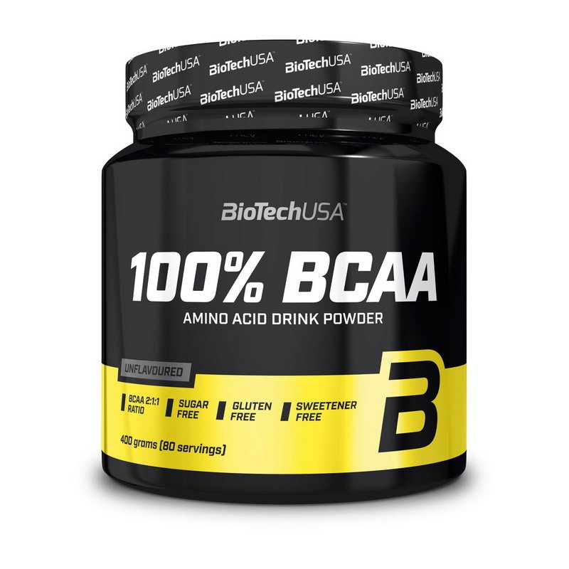 BCAA BioTech 100% BCAA, 400 грамм,  ml, BioTech. BCAA. Weight Loss recuperación Anti-catabolic properties Lean muscle mass 