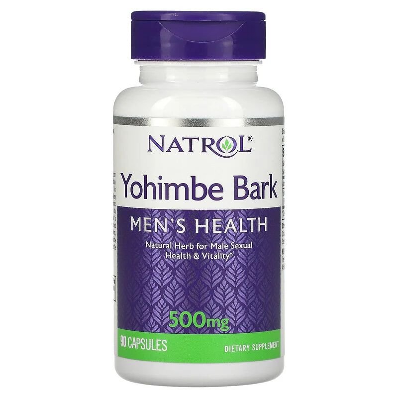 Natrol Стимулятор тестостерона Natrol Yohimbe Bark 500 mg, 90 капсул, , 
